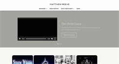 Desktop Screenshot of matthewreevemusic.com